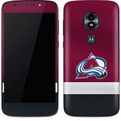 NHL Colorado Avalanche Jersey Moto E5 Play Skin